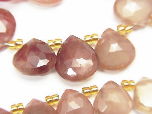 [Video]High Quality Andesine AAA Chestnut Faceted Briolette 1strand beads (aprx.7inch/18cm)