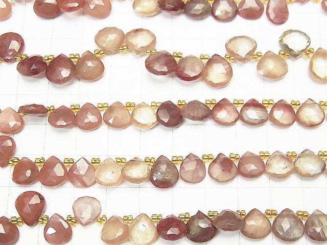 [Video]High Quality Andesine AAA Chestnut Faceted Briolette 1strand beads (aprx.7inch/18cm)