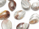 [Video] Mexican Agate Pear shape Cabochon 14x10mm 3pcs
