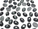 [Video] Blue Tiger's Eye x Crystal AAA Oval Faceted Cabochon 14x10mm 2pcs