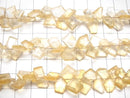 [Video]Citrine AA++ Rough Slice Faceted 1strand (38pcs )