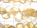 [Video]Citrine AA++ Rough Slice Faceted 1strand (38pcs )