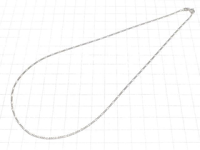 S925 純銀費加洛（長短）鏈 1.3mm 鍍銠項鍊 [40cm][45cm][50cm][60cm] 1件
