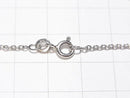 Silver925  Cable Chain  1.5mm Rhodium Plated  [18cm][40cm][45cm][50cm][60cm] 1pc