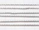 Silver925  Cable Chain  1.5mm Rhodium Plated  [18cm][40cm][45cm][50cm][60cm] 1pc