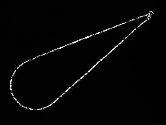 925純銀方線纜繩鍊 1.5mm 銠金電鍍 [18cm][40cm][45cm][50cm][60cm] 1條