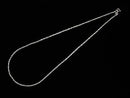 Silver925  Cable Chain  1.5mm Rhodium Plated  [18cm][40cm][45cm][50cm][60cm] 1pc