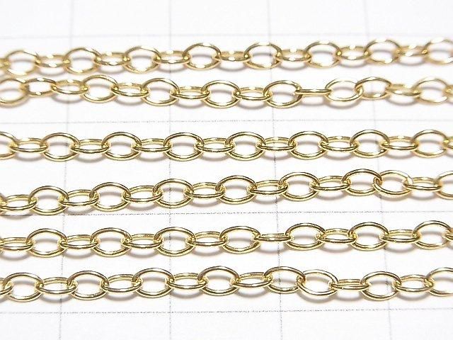 Silver925 Long Cable Chain 2.8mm 18KGP [40cm][45cm][50cm][60cm] Necklace 1pc