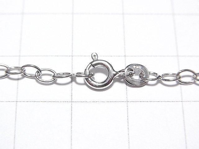 Chaîne Longue Maille Forçat Argent 925 2,8mm Plaqué Rhodium [40cm][45cm][50cm][60cm] Collier 1 pièce