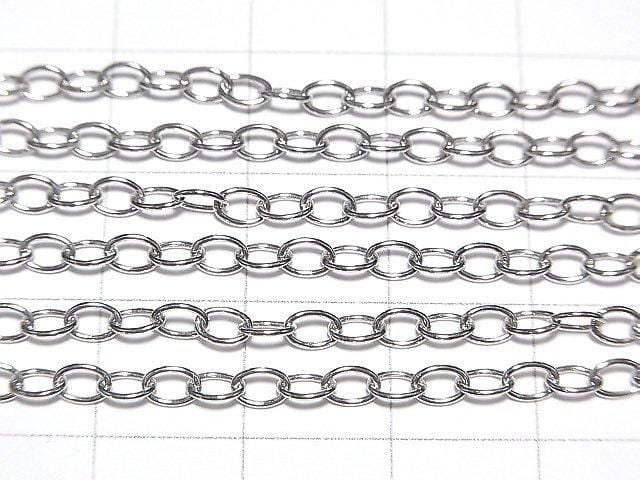 Chaîne Longue Maille Forçat Argent 925 2,8mm Plaqué Rhodium [40cm][45cm][50cm][60cm] Collier 1 pièce