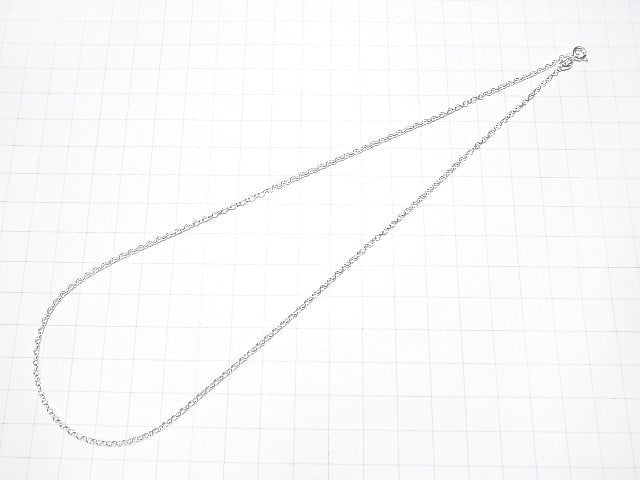 Silver925 Long Rolo Chain 1.8mm Pure Silver Finish [40cm][45cm][50cm][60cm] Necklace 1pc