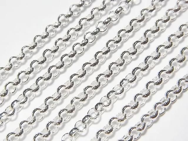 S925 純銀 捲鏈 2.7mm 純銀鍍層 [40公分][45公分][50公分][60公分] 項鍊 1件