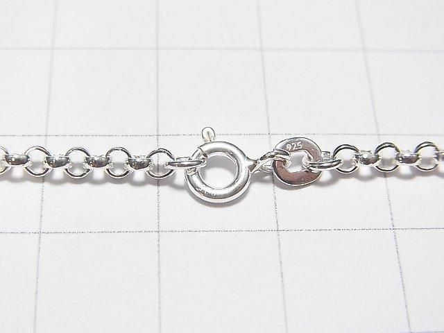 Silver925 Rolo Chain 2.7mm Sterling Silver Finish [40cm][45cm][50cm][60cm] Necklace 1pc