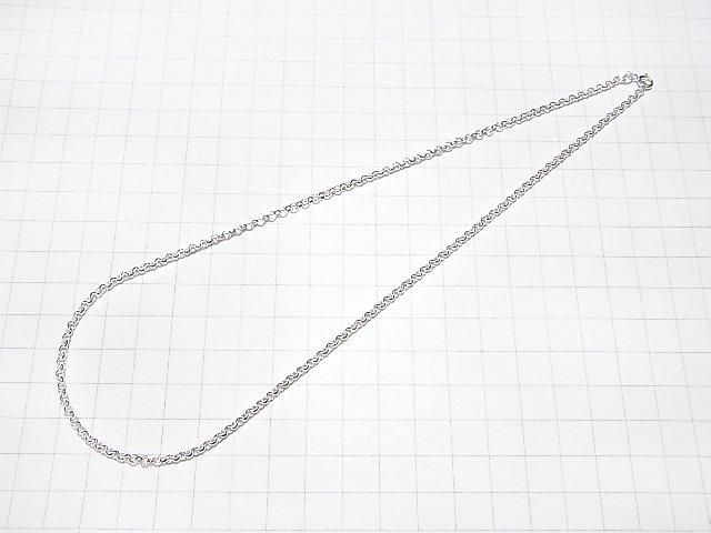 Silver925 Rolo Chain 2.7mm Sterling Silver Finish [40cm][45cm][50cm][60cm] Necklace 1pc