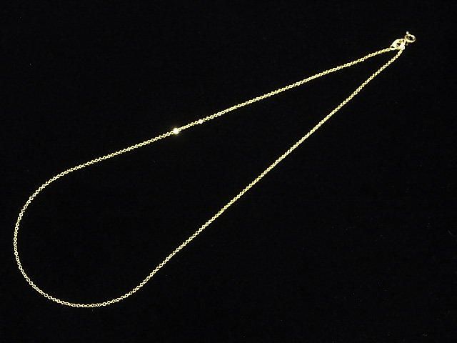 Silver 925 Flat Cable Chain 1.2mm 18KGP [40cm][45cm][50cm][60cm] Necklace 1pc