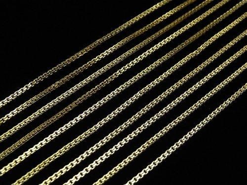 Silver 925 Design Box Chain 1.1mm 18KGP [40cm][45cm][50cm] Necklace 1pc