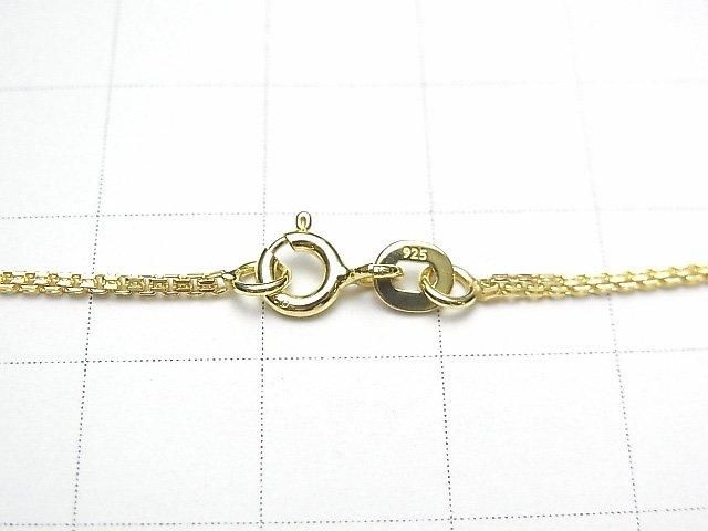 Silver 925 Design Box Chain 1.1mm 18KGP [40cm][45cm][50cm] Necklace 1pc