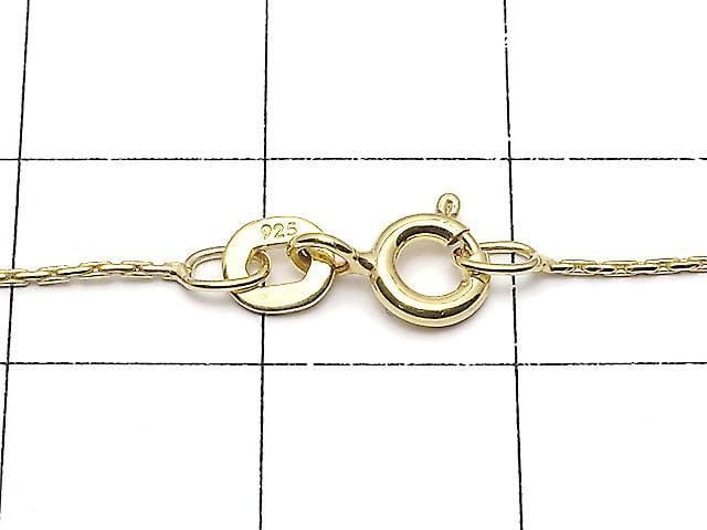 Silver 925 beading chain 0.7mm 18KGP [40cm][45cm][50cm][60cm] Necklace 1pc