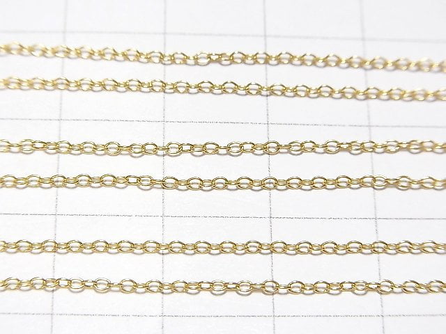 Silver925 Cable Chain 1.1mm 18KGP [40cm][45cm][50cm] Necklace 1pc