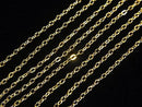 Silver925 Flat Cable Chain 1mm 18KGP [40cm][45cm][50cm][60cm] Necklace 1pc