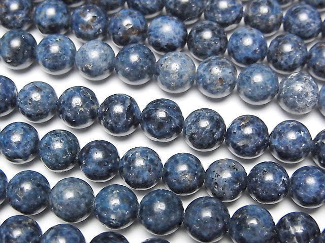 [Video] Blue Spinel Round 6.5mm half or 1strand beads (aprx.15inch/36cm)
