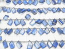 [Video] High Quality Kyanite AA++ Rough Slice Faceted 1strand beads (aprx.7inch / 18cm)