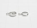 Silver925 Bezel charm 6mm Depth 1.5mm Sterling silver Finish 3pcs