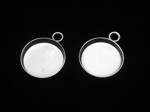 925 純銀斜邊墜飾 4mm, 6mm, 8mm, 10mm, 14mm，厚度 1.5mm，鍍銠，3 件裝