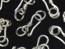 Silver925 U Hook with Jump Ring  White Silver 1pc
