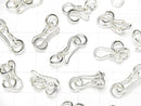 Silver925 U Hook with Jump Ring  White Silver 1pc