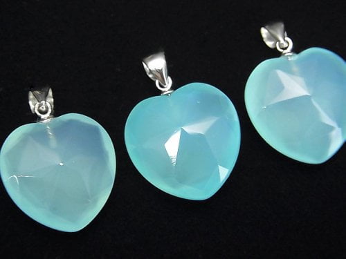 Accessories, Chalcedony, Heart, Pendant Gemstone Beads