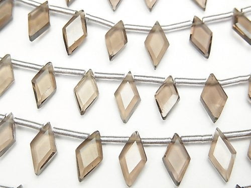 Diamond, Smoky Quartz Gemstone Beads