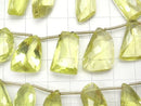 [Video] High Quality Lemon Quartz AAA- Fancy Shape Faceted 1strand beads (aprx.7inch / 17cm)