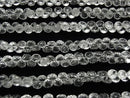 [Video] High Quality White Topaz AAA- Onion Faceted Briolette half or 1strand beads (aprx.9inch / 24cm)