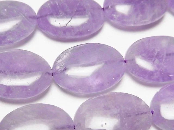 [Video] Lavender Amethyst AA++ Oval 20x15mm 1/4 or 1strand beads (aprx.15inch/36cm)