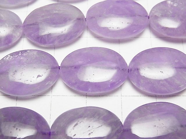 [Video] Lavender Amethyst AA++ Oval 20x15mm 1/4 or 1strand beads (aprx.15inch/36cm)