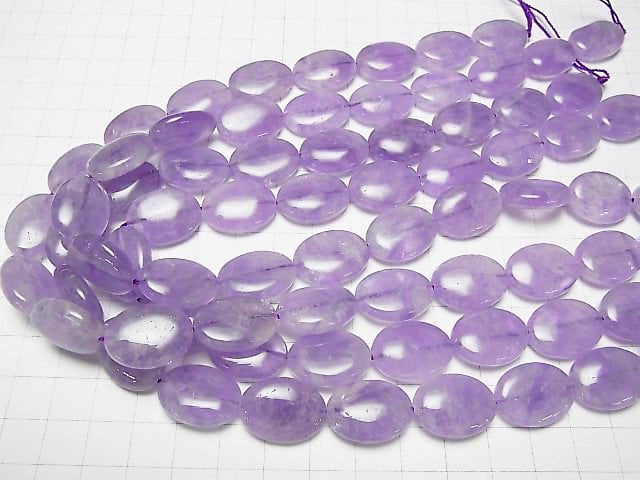 [Video] Lavender Amethyst AA++ Oval 20x15mm 1/4 or 1strand beads (aprx.15inch/36cm)