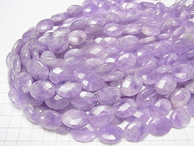 [Video] Lavender Amethyst AA++ Faceted Oval 20x15mm half or 1strand beads (aprx.15inch/36cm)