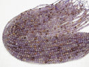 [Video] Cacoxenite In quartz Round 4.5mm Amethyst Color 1strand beads (aprx.15inch / 38cm)