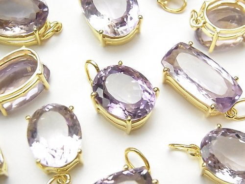 Amethyst, Bezel Setting Gemstone Beads