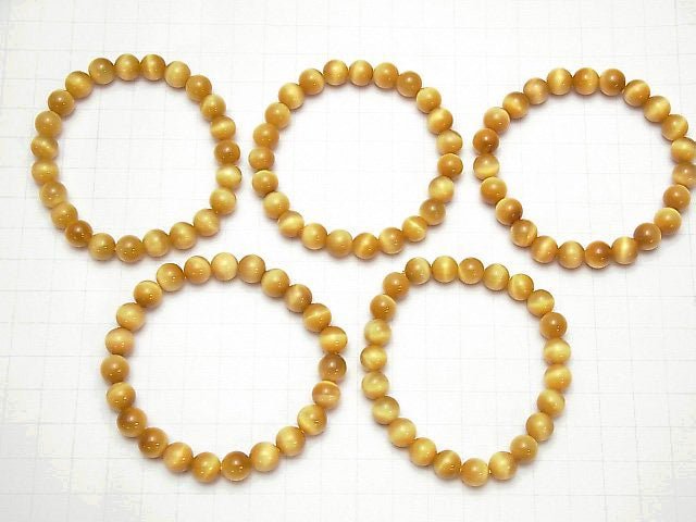 [Video] Golden Tiger's Eye AAA Round 8mm Bracelet