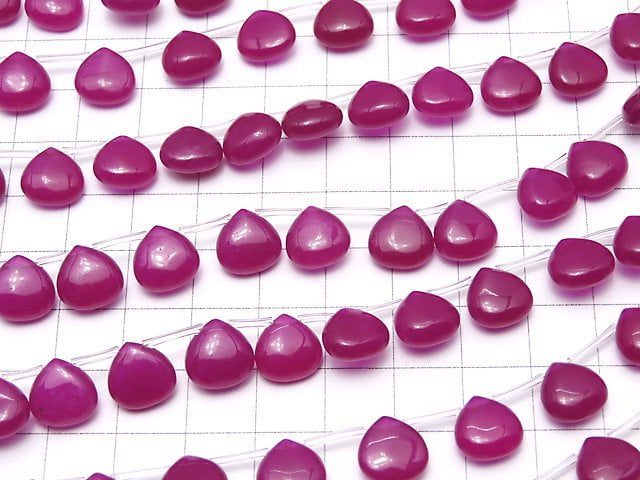 Wine Red color Jade Chestnut 10x10x5mm 1strand beads (aprx.15inch/36cm)