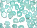 [Video]Amazonite AA++ Loose stone Free Form Single Sided Rose Cut 5pcs