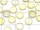 [Video] Yellow Color Amber Round Cabochon 6x6mm 10pcs