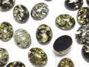 [Video] Cracked black color Amber Oval Cabochon 10x8mm 3pcs