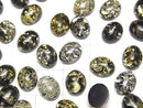 [Video] Cracked black color Amber Oval Cabochon 10x8mm 3pcs