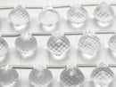 [Video] MicroCut High Quality Crystal AAA Onion Faceted Briolette half or 1strand (8pcs )