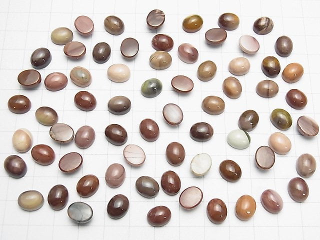 [Video] Imperial Jasper Oval Cabochon 10x8mm 5pcs