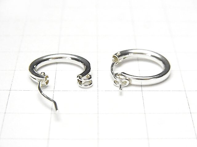 New size now available! Silver925 G earrings hoops [13mm] [15mm] [19mm] [22mm] [29mm] [35mm] 1pair