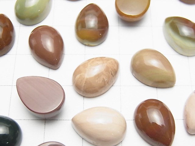 [Video] Imperial Jasper Pear shape Cabochon 14x10mm 3pcs